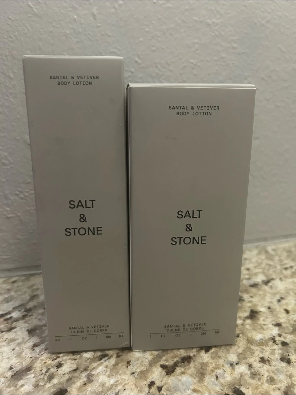 2 Salt & Stone Santal & Vetiver Body Lotions - New